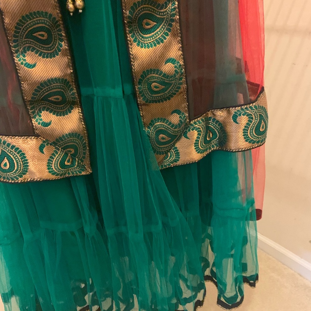 Indian Pakistani anarkali with jacket/koti